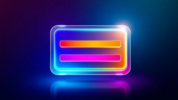 Colorful digital icon with layered rectangles