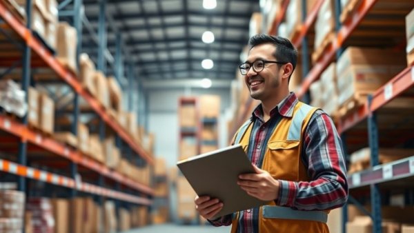 B2B Invoice Factoring in a busy warehouse environment.