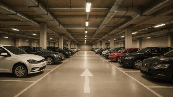 Indoor parking garage for storing your car during deployment