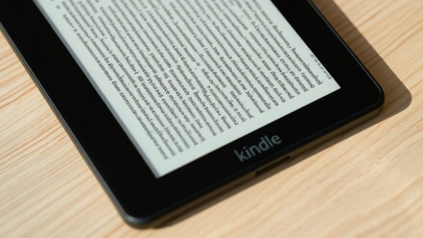 Close-up of Kindle e-reader displaying text, Kindle features to disable