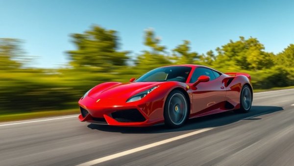 Sleek red lightweight sports car on a winding road.