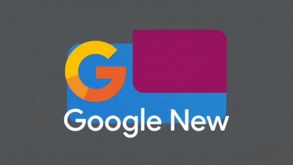 Google News logo with colorful rectangles.