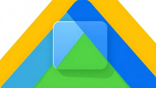Illustrated Google News icon in bright colors.