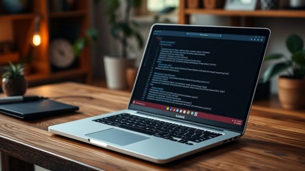 Laptop displaying Linux terminal for file management.