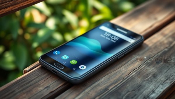 Best open source Android launcher on sleek phone outdoors