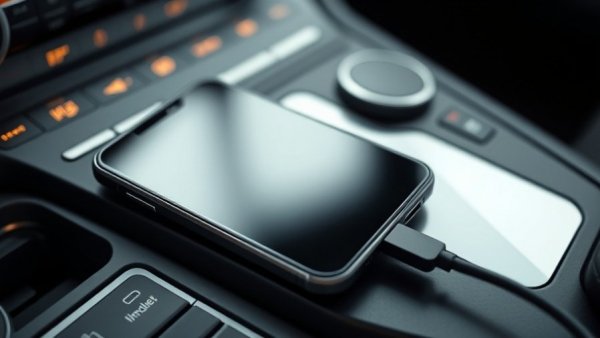 Smartphone on car console indicating wireless Android Auto issues.