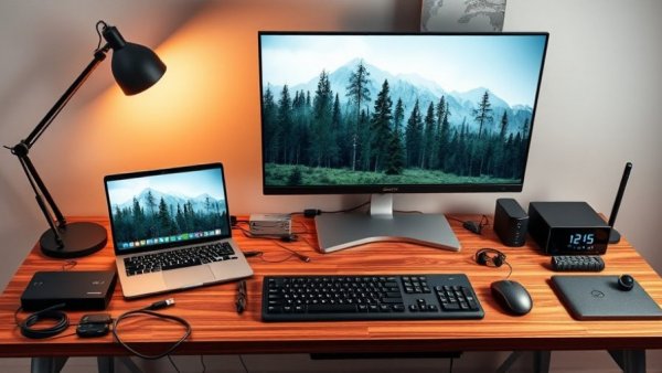 Best desk charging station with modern tech setup.