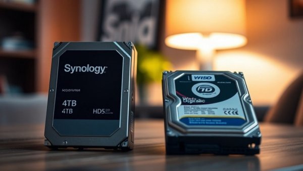 Extend your HDD lifespan with Synology and Western Digital drives on a table.