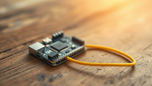 ESP32 Bluetooth proxy module on wooden table.