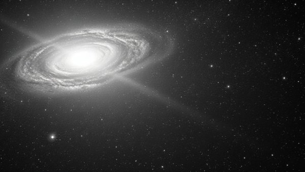Vast galaxy with starburst indicating fast radio burst origin.