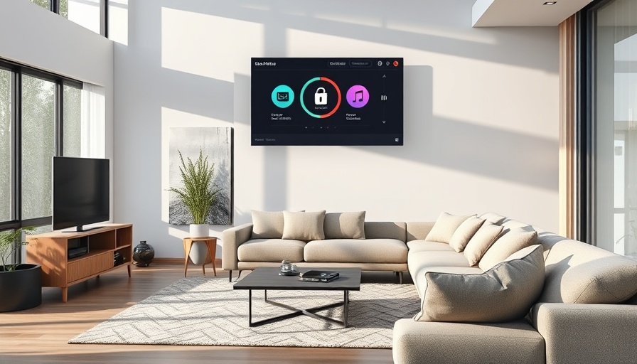 Living room with smart devices for home automation guide for beginners