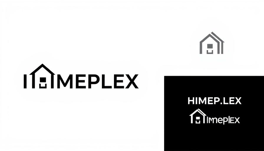 Modern minimalist HOMEPLEX logo design with a house icon.