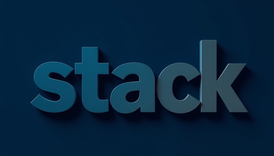 Graphic of typography 'stack' illustrating optimizing your capital stack.