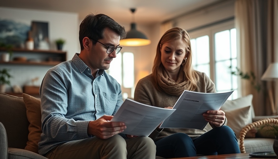 Couple reviewing documents to strengthen your financial foundation.