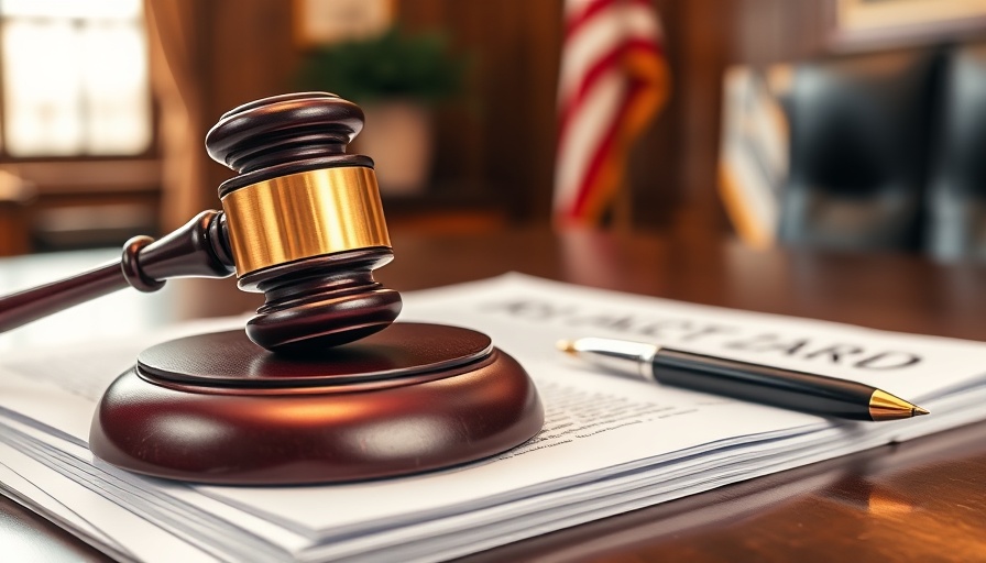Gavel on trade documents symbolizing tariff repeal.