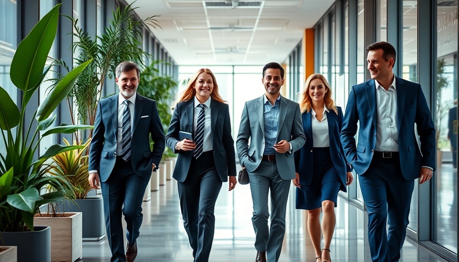 ERP consultants benefit corporate tax teams walking in an office.
