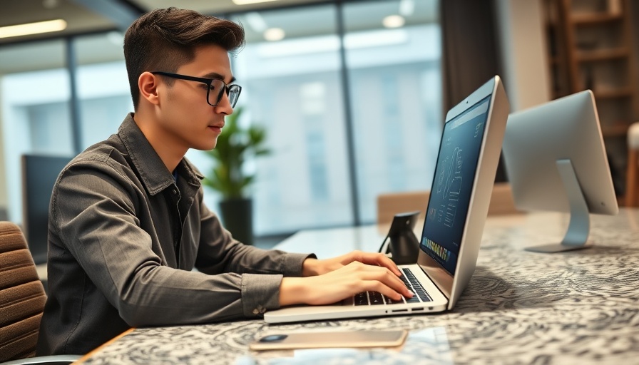 Young professional mastering essential skills for leaders in AI-driven workplace.