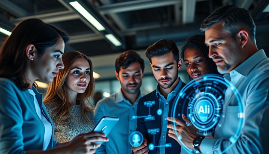 AI support for project managers in a tech-savvy office environment.