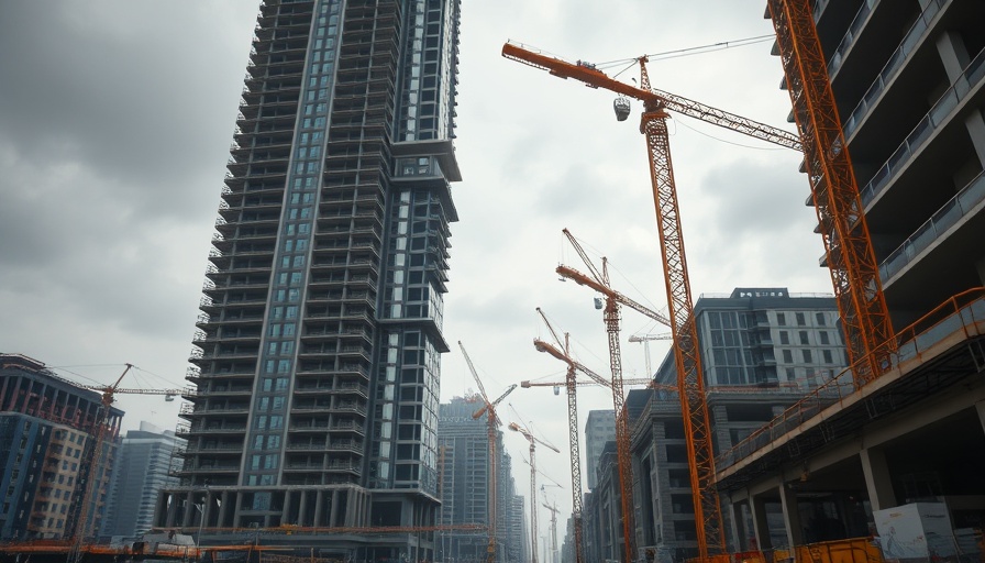 Construction site illustrating construction profitability in a down economy.