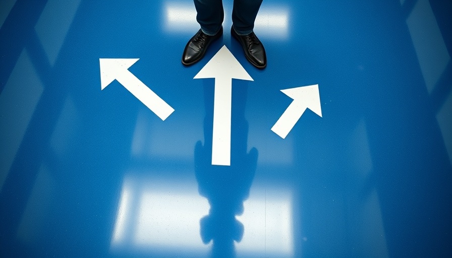 Man choosing direction, symbolic of ESOP financial planning decision-making.