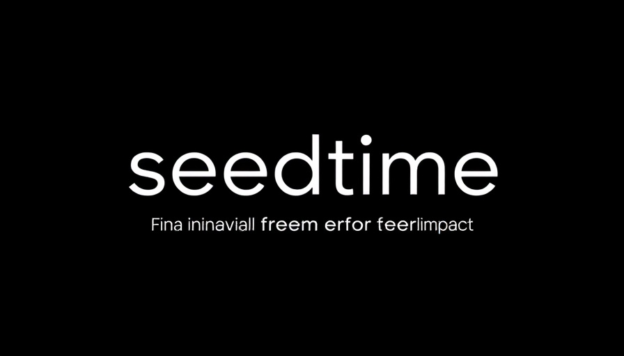 Minimalist black and white logo with 'seedtime' text.