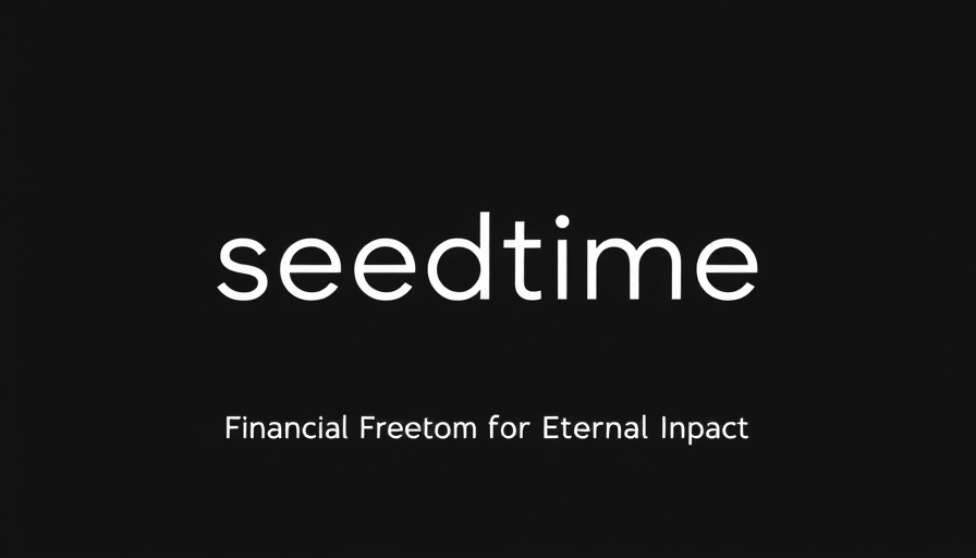 Minimalist logo with 'seedtime' and slogan; credit score is a scam.