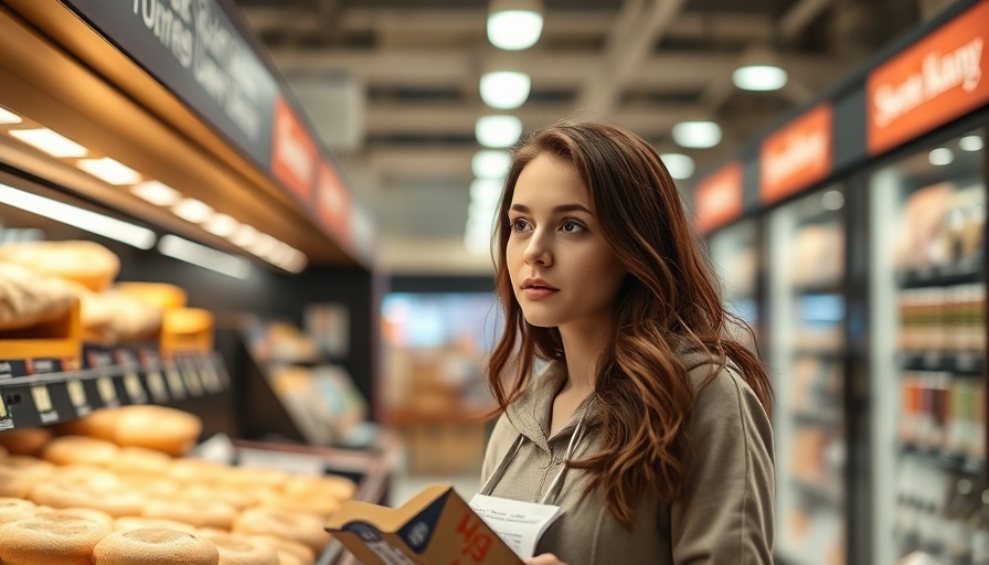 Woman evaluating bread in grocery store, foods you may never want to buy again.