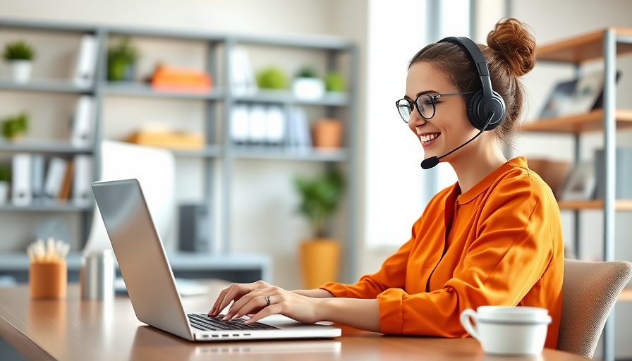 Cheerful woman working remotely on laptop, remote jobs without experience.