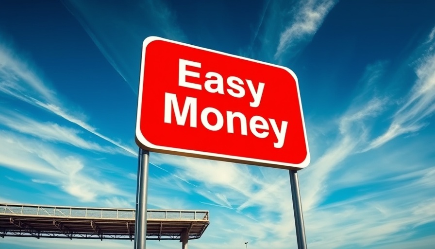 Highway sign reading 'Easy Money' for low-effort side hustles.