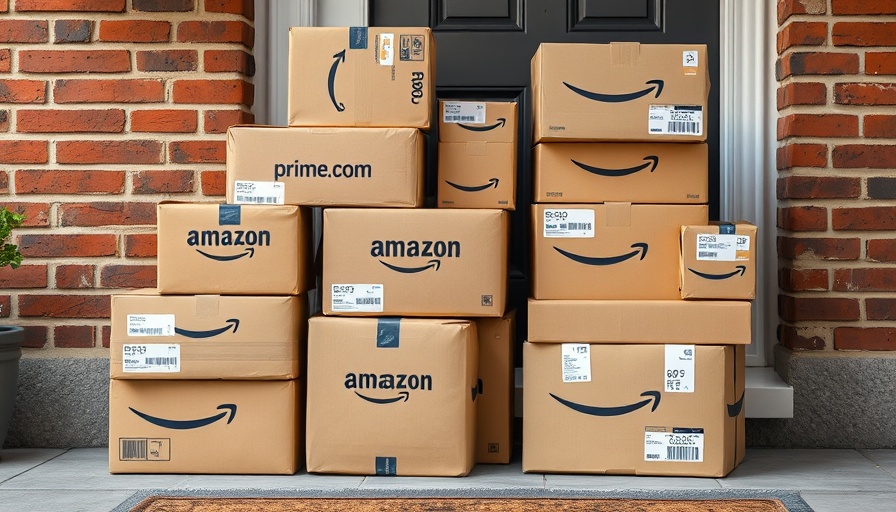 Amazon Prime packages on doorstep illustrating benefits sharing