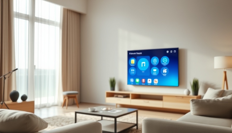 Modern smart home device interface showcasing automation features