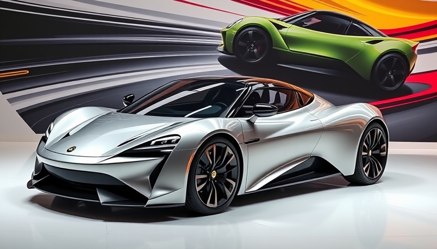 2025 Lotus Eletre review: modern design with dynamic background.