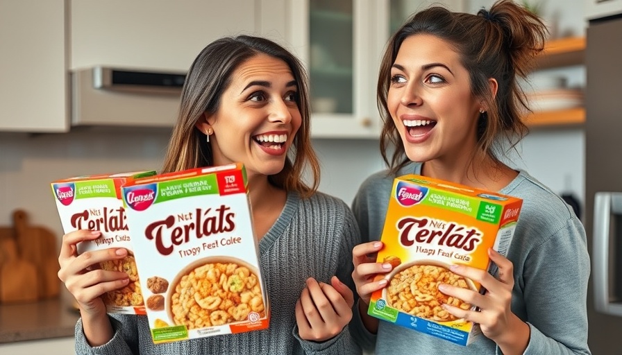 Woman sharing healthy lifestyle tips with cereal choices.