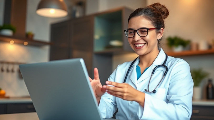 Female doctor in virtual consultation for Victoria Virtual Hospital Pilot