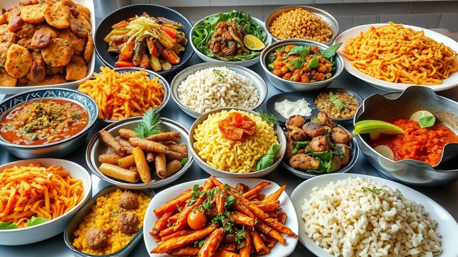 4 in 5 meal plan featuring diverse, colorful dishes.