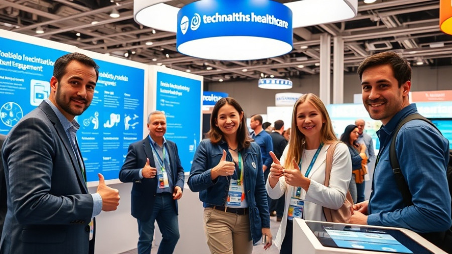 AI-Powered Internet Hospitals in Traditional Chinese Medicine exhibit with smiling members.
