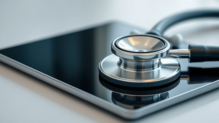 Stethoscope on tablet representing hospital-at-home program