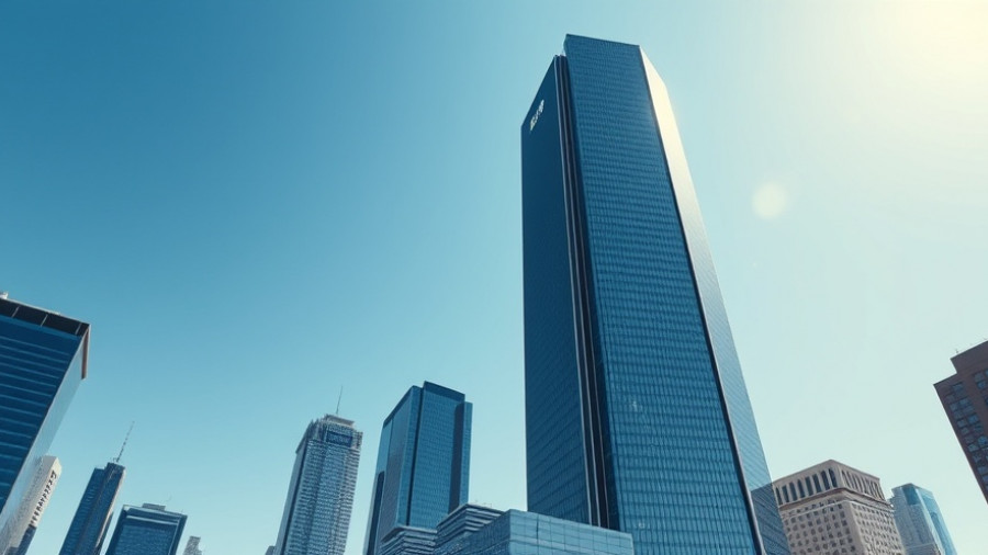 GM corporate skyscraper symbolizing leadership changes.