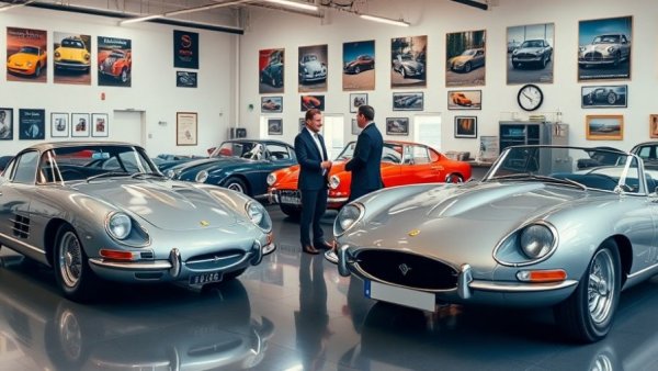 Elegant classic cars in showroom for how to maintain a car guide.