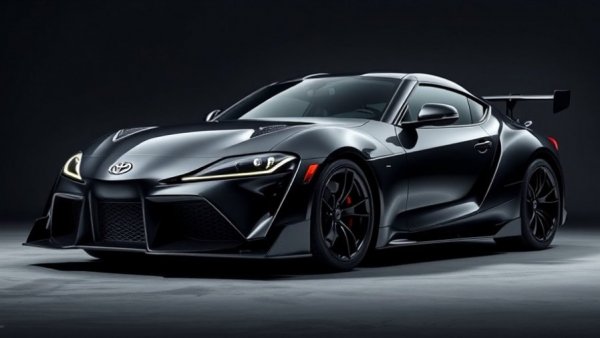 Sleek Toyota GR GT in a studio setting, performance review.