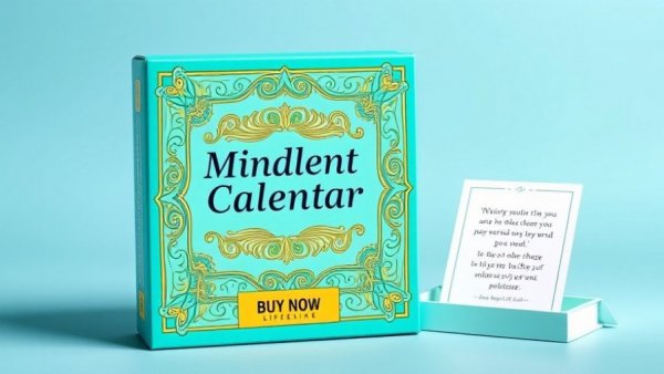 Mindfulness calendar promoting daily mindfulness practices, vibrant design.