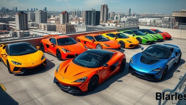 New sport cars parked on rooftop with city backdrop, 2026 NACTOY Awards winners.