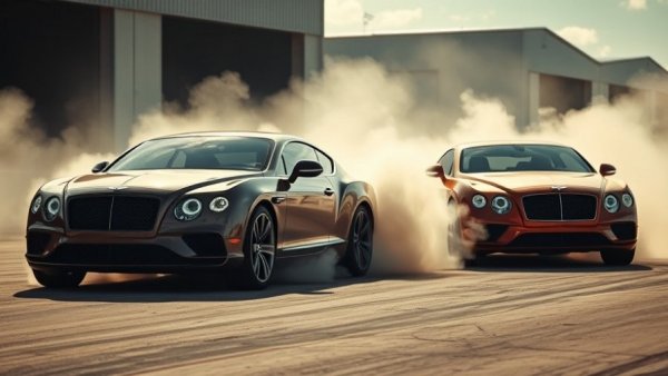 Bentley Supersports Full Send: Drifting on tarmac with smoke.