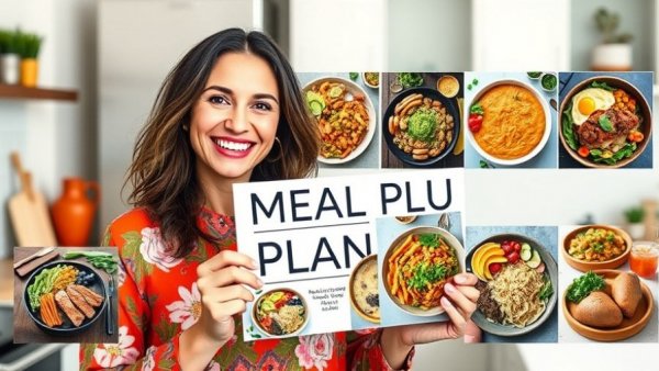 Content creator shares 1400 calorie diet meal ideas in a vibrant collage.