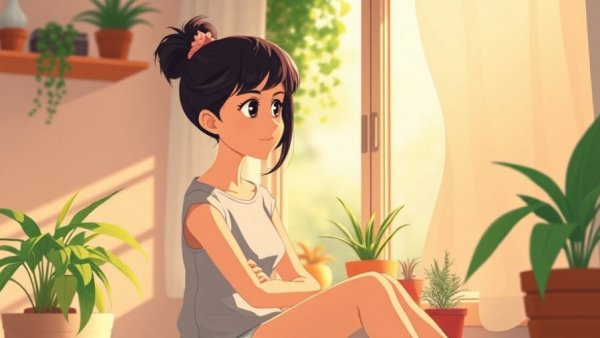 Thoughtful woman sitting alone indoors, illustrating emotional self-care for caregivers.