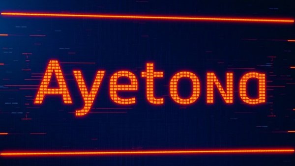 Dynamic digital display with abstract text art for how to live a healthy lifestyle.