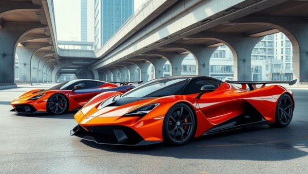 Lamborghini's electrified future 2026 featuring vibrant cars in urban setting.