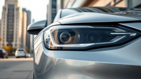 Sleek silver car in urban setting, best value cars.