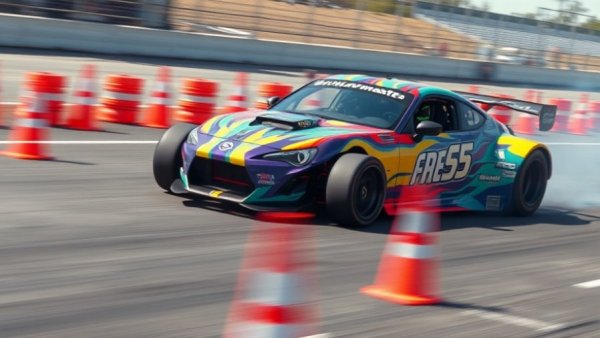 Grassroots Motorsports $2000 Challenge race car speeding on track.