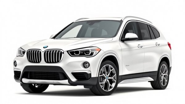 2026 BMW X1 luxury SUV front-side view in a white studio.